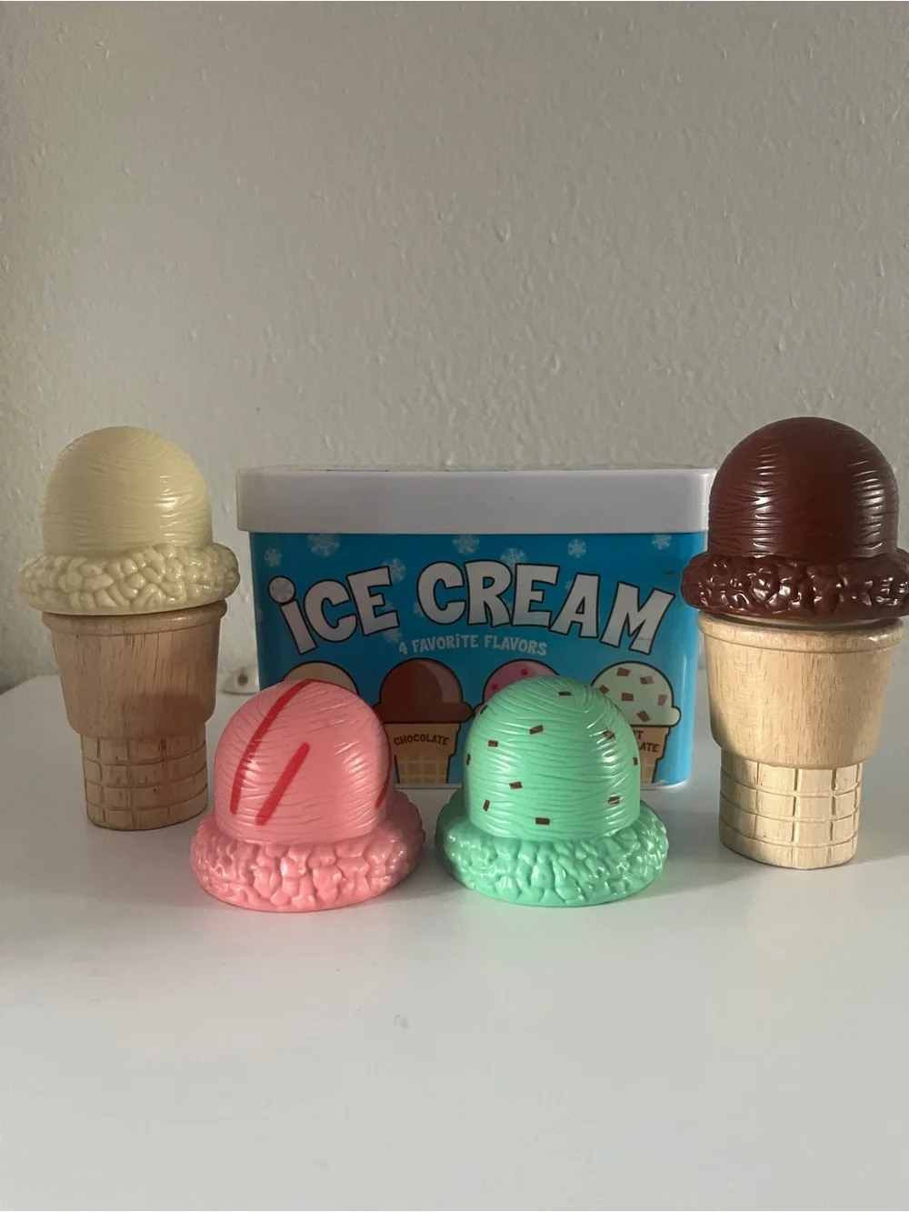 Ice Cream Play Set - Multicolor Pretend Toy Cones